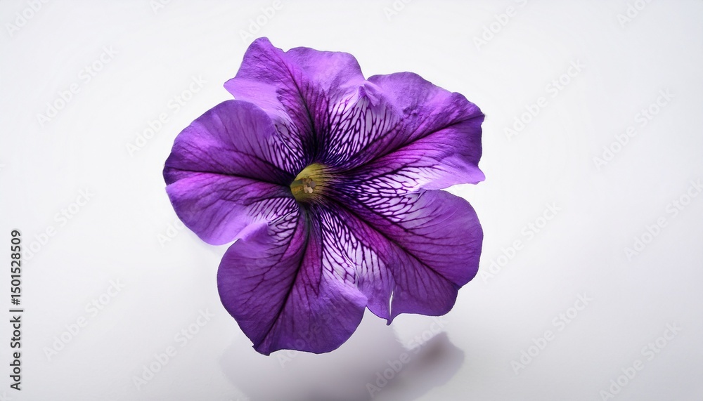 Obraz premium purple flower of petunia on white background