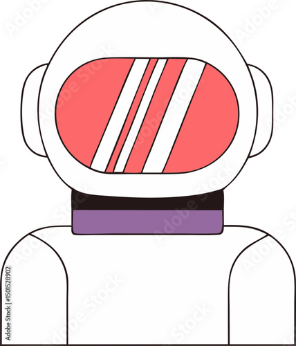 trendy space illustration
