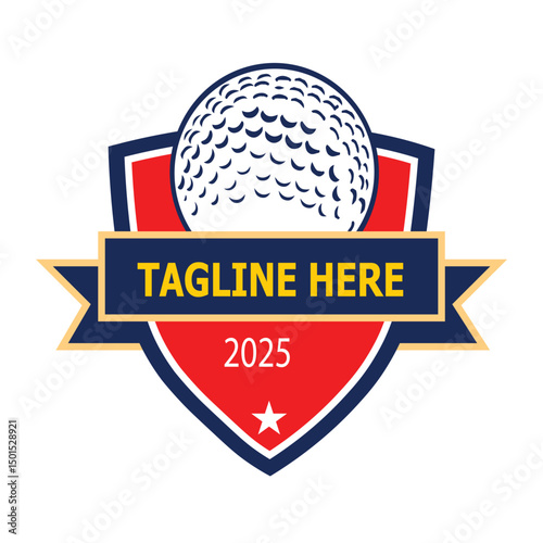 Golf Club Tournament  Logo Design victore Illustration