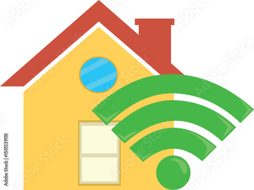 vector illustration icon automation and smart home concept