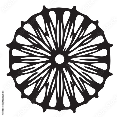  Hand drawn background.Mandala. Round Ornament Pattern. Vintage decorative elements.vactor mandala & pattern