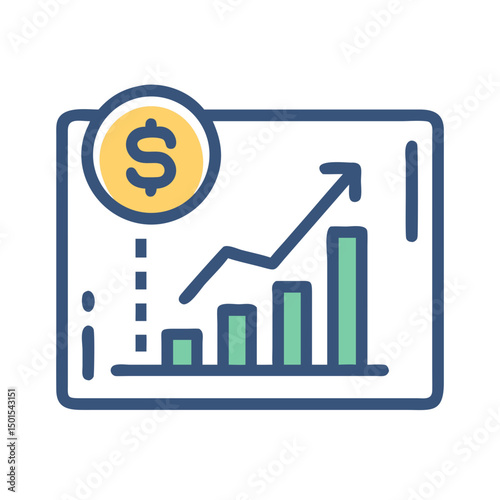 Finance line icon set of money, wallet, banking tools, currency symbols, investment chart, financial services, piggy bank, dollar thin linear illustration.