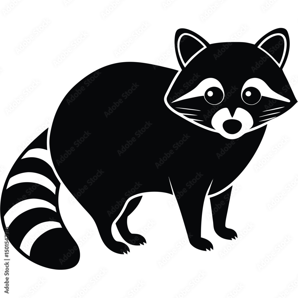 Obraz premium raccoon vector
