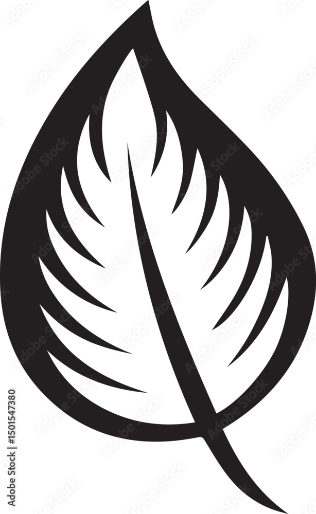 Fototapeta premium leaves vector art icon style design illustrator