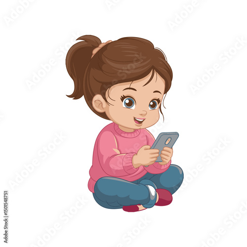 girl with mobile phone