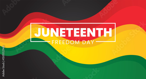 Juneteenth freedom day background design