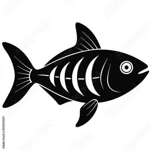x ray tetra vector fish