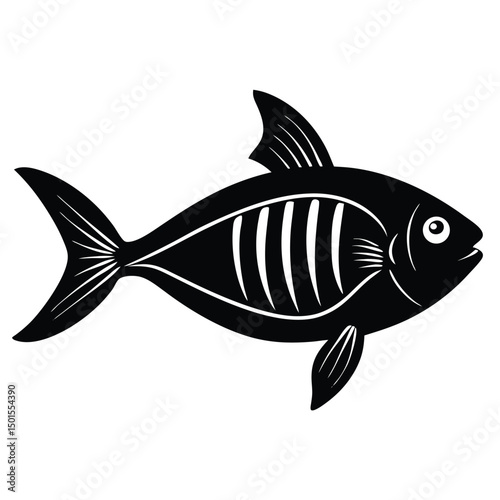 x ray tetra vector fish