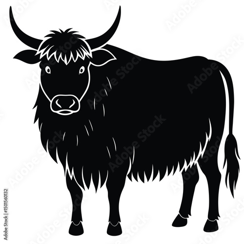 yak vector sihouette