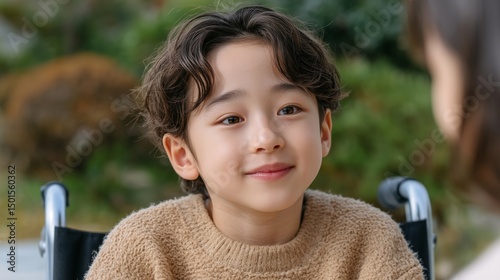 Smiling Boy Outdoors