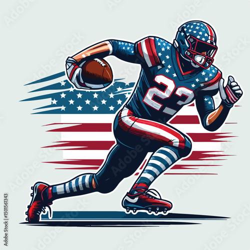 athletes playing american football