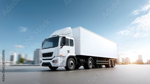 Efficient Modern Truck for Logistics and Freight Transportation
