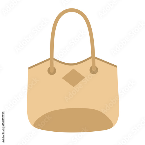Flat design illustration of women's bags with various styles