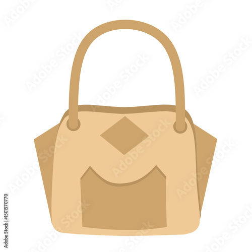 Flat design illustration of women's bags with various styles