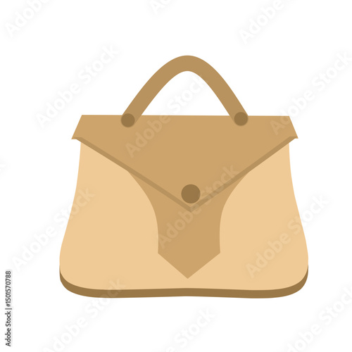 Flat design illustration of women's bags with various styles