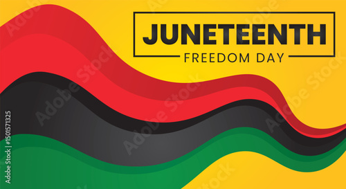 Juneteenth Independence Day. Freedom or Emancipation background design