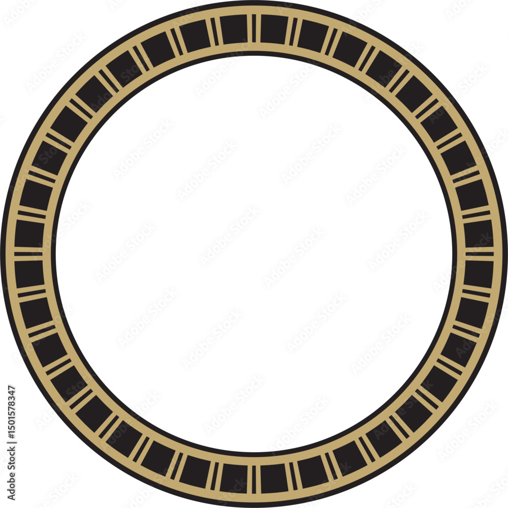 Vector gold with black round Egyptian ornament. Circle, frame, ring of ancient Egypt.Pattern of lotus flowers and sun
Vector gold with black round Egyptian ornament. Circle, frame, ring of ancient Egypt.Pattern of lotus flowers and sun