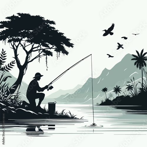 people are fishing