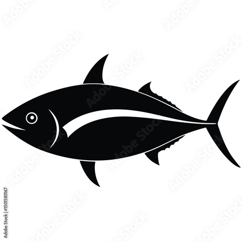 yellowfin tuna fish vector