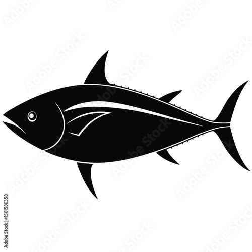 yellowfin tuna fish vector