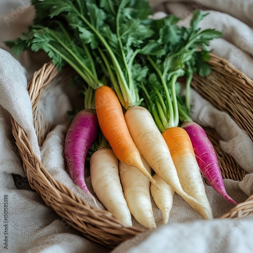 farm-to-table vegetable photography, Fresh colorful organic vegetables flat lay for farming and healthy food concept, showcasing fresh colorful organic vegetables with copy space, styled with fresh co