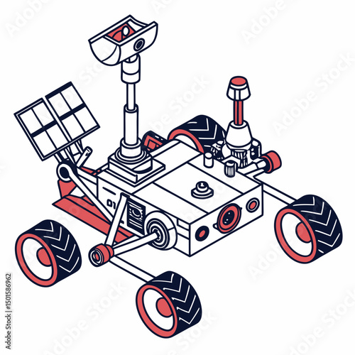 Mars rover exploration robotic vehicle design