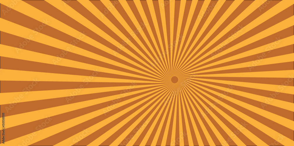 Fototapeta premium Abstract background with sunburst pattern. Vector Abstract orange sun rays and sunburst backdrop background. 