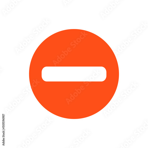 Ban Sign vector illustration, Prohibited circle sign, Ban icon isolated, Prohibition red icon, Red circle with cross line symbol. Caution frame symbol. Forbidden stop sign, Red cross symbol isolated.