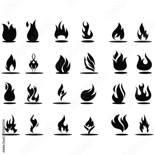 fire icons , fire icons set