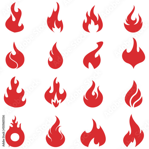 fire icons , fire icons set