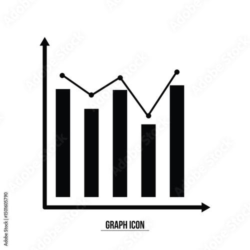 Graph icon. growth and decline of company profits Isolated vector icon. Company performance indicator. Growing graph icon graph sign. Diagram of increasing and decreasing profits in eps 10.