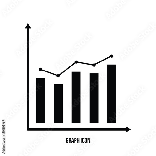 Graph icon. growth and decline of company profits Isolated vector icon. Company performance indicator. Growing graph icon graph sign. Diagram of increasing and decreasing profits in eps 10.
