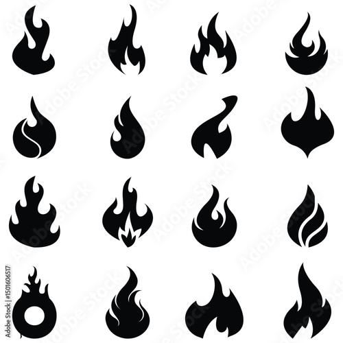 fire icons , fire icons set