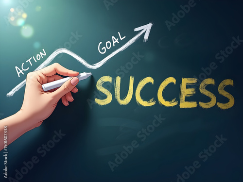 detailed hand drawing chalkboard blackboard, text 