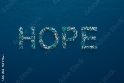Ocean Hope Concept: Promoting Positive Change Through Marine Pollution Awareness
