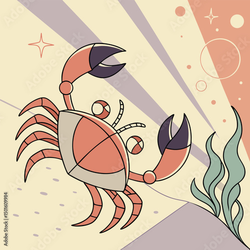 abstract-crab-cartoon  Adobe Illustrator Artwork