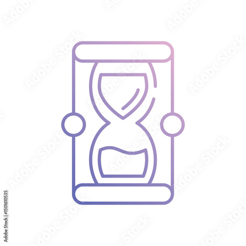 Hourglass  icon vector stock illustration