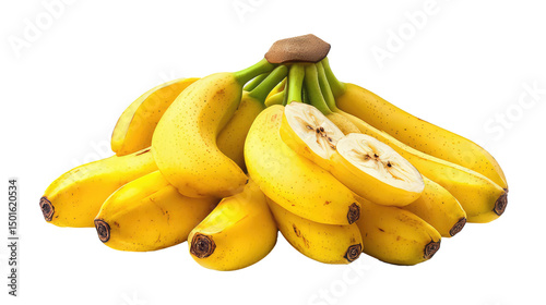 bananas isolated on white background