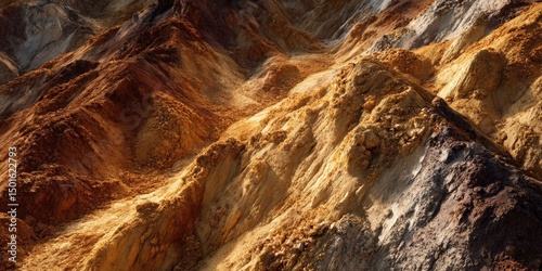 Wallpaper Mural Ethereal Golden Textures of Minas de Riotinto, Spain Torontodigital.ca
