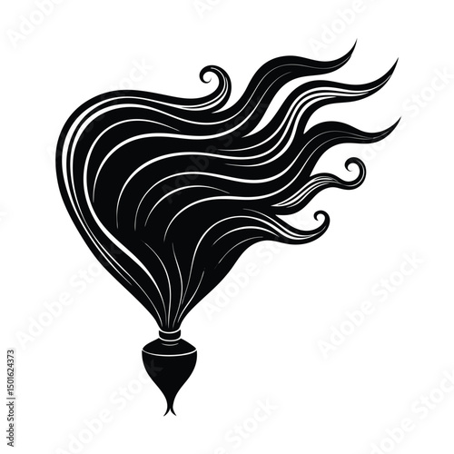 silky hair flowing wind tunnel shoot