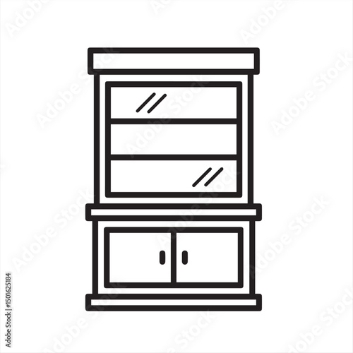 chest of drawers vector illustration