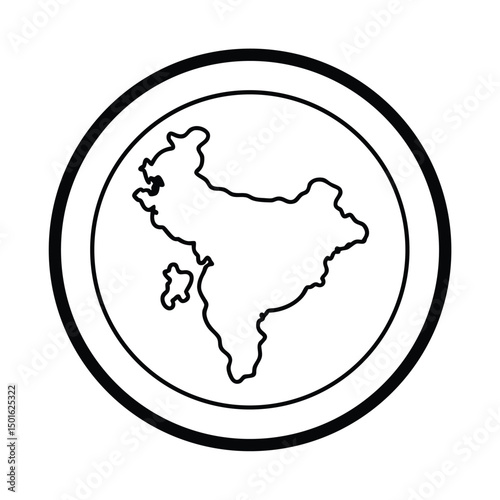 thali shaped like india map