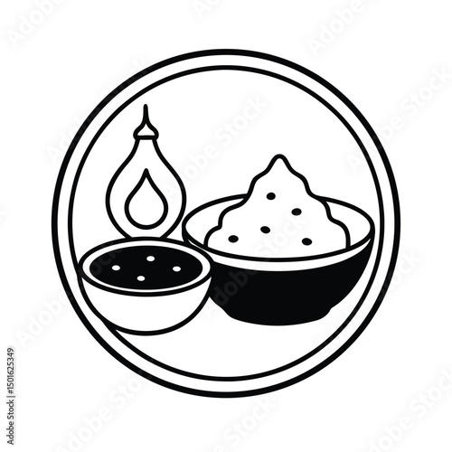 thai curry and naan fusion thali