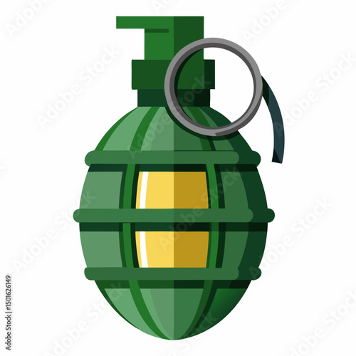 grenade on a white background