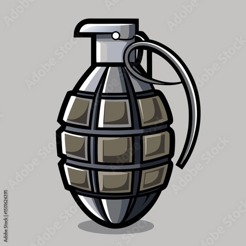 hand grenade vector illustration