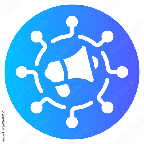affiliate marketing gradient icon