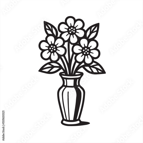 vase with flowers