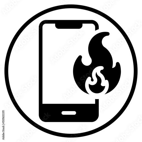 digital marketing glyph icon
