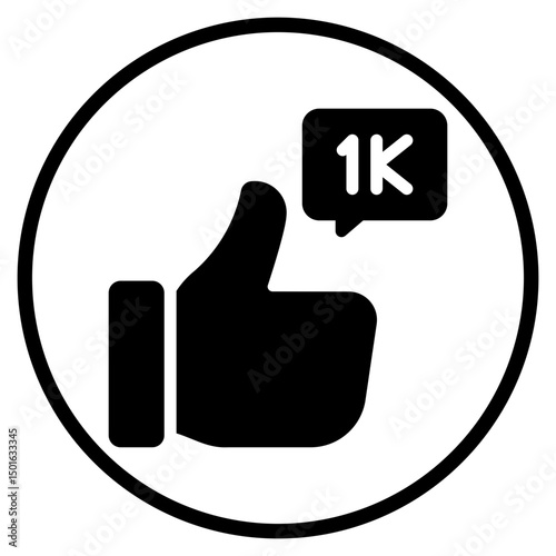 likes glyph icon