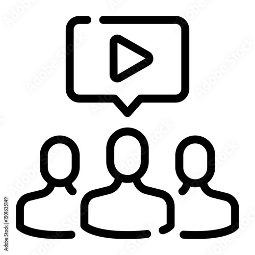 viral marketing line icon